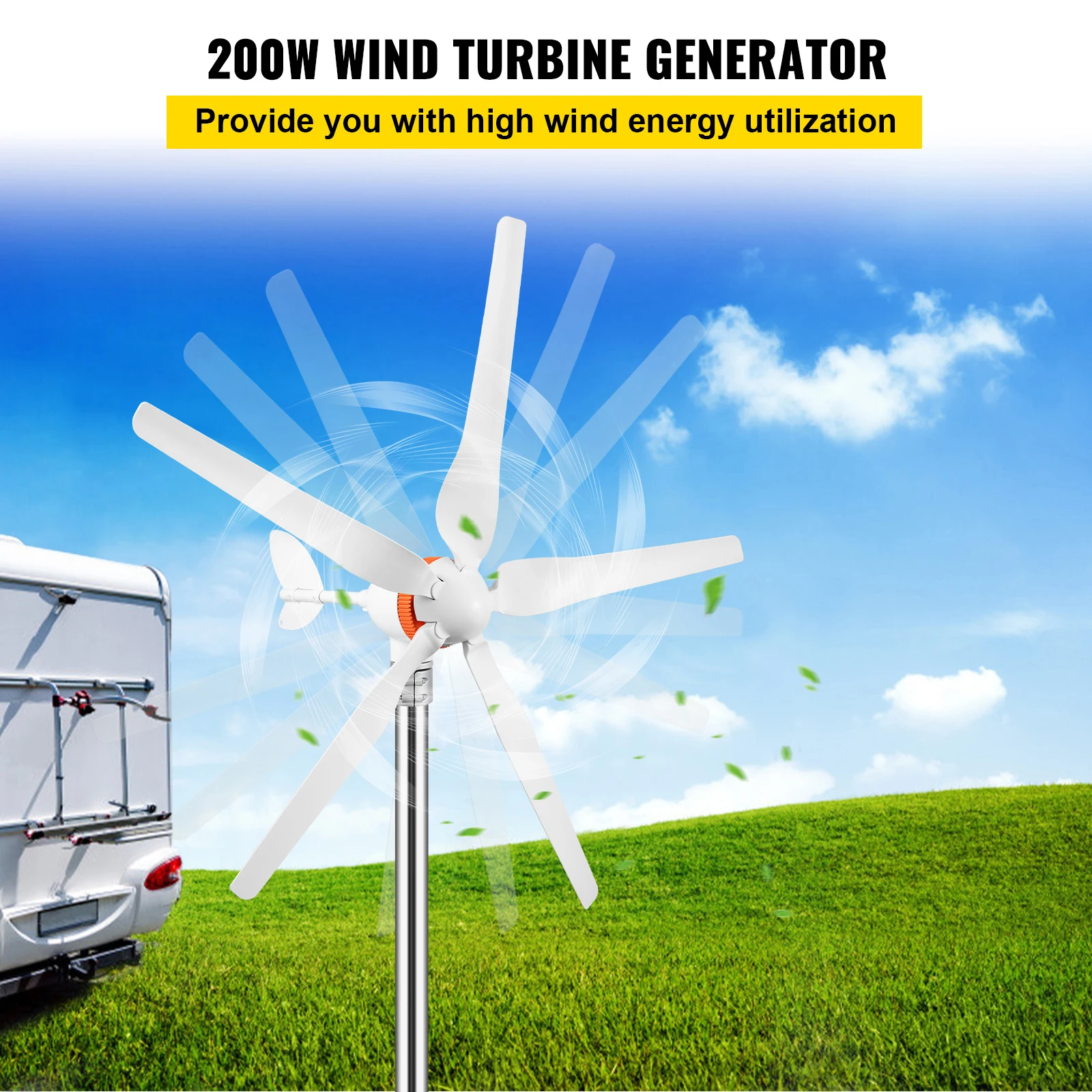 Renewable Energy Yacht - 소형 풍력 발전기 300W 400W 500W