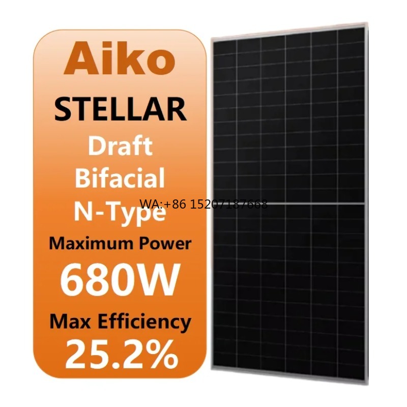 Solar Panel Monocrystalline - 듀얼 글라스 단결정 655와트, 660와트, 670와트,