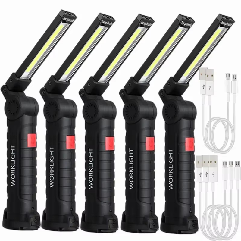 Renewable Energy Battery - 휴대용 COB LED 손전등 USB 충전식