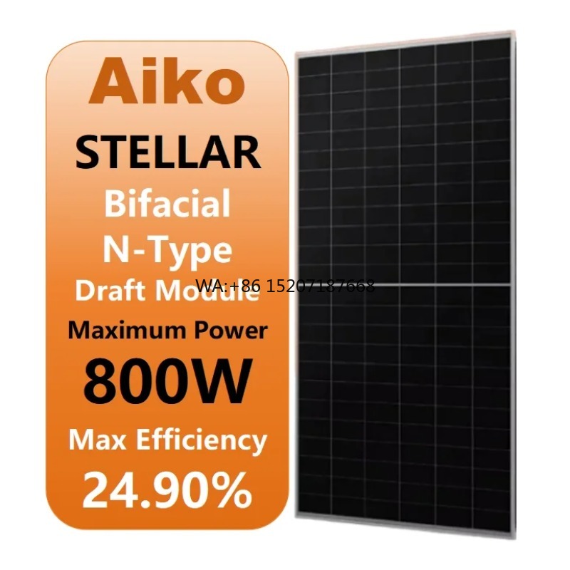 Solar Panel Monocrystalline - 양면형, 이중 유리, 단결정 실리콘, 770와트,
