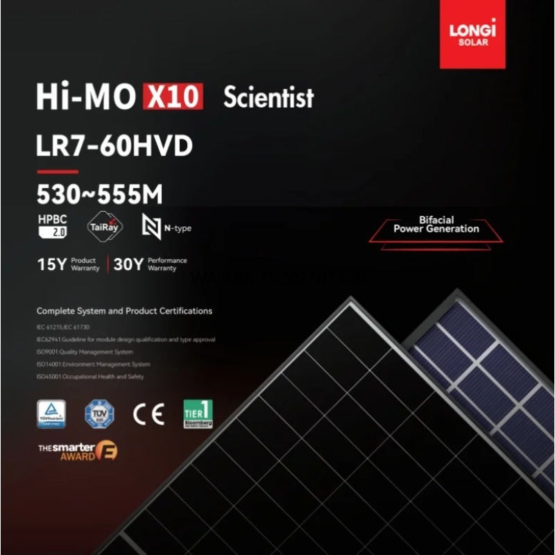 가정용으로 사용 가능한, 양면형 단결정 실리콘 550와 - Solar Panel Monocrystalline 리뷰 및 가격