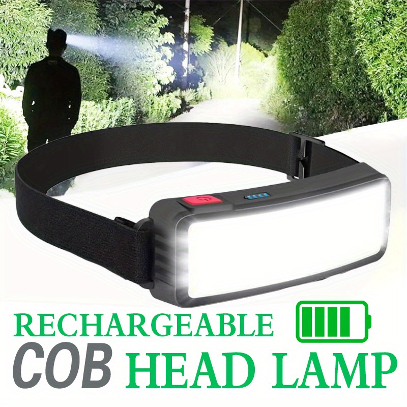 강력한 COB LED 헤드램프 Type-c 충전식 헤드 - Renewable Energy Battery 리뷰 및 가격