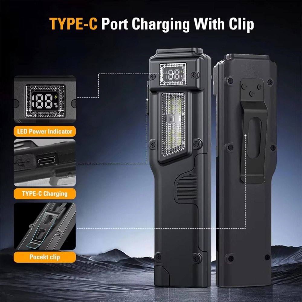 초박형 EDC 충전식 LED 손전등 배터리 디스플레이  - Renewable Energy Battery 리뷰 및 가격