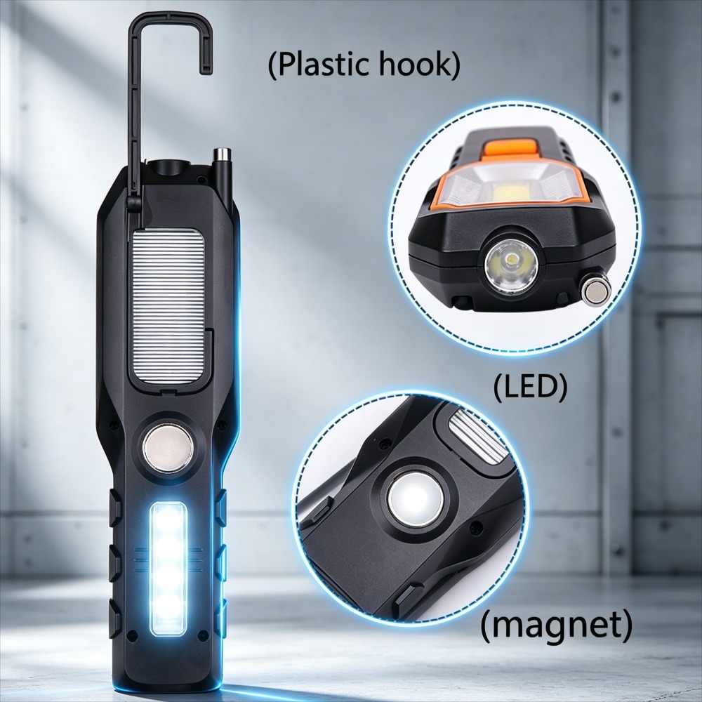 새로운 LED 작업등 내장 배터리 USB 충전식 자석  - Renewable Energy Battery 리뷰 및 가격